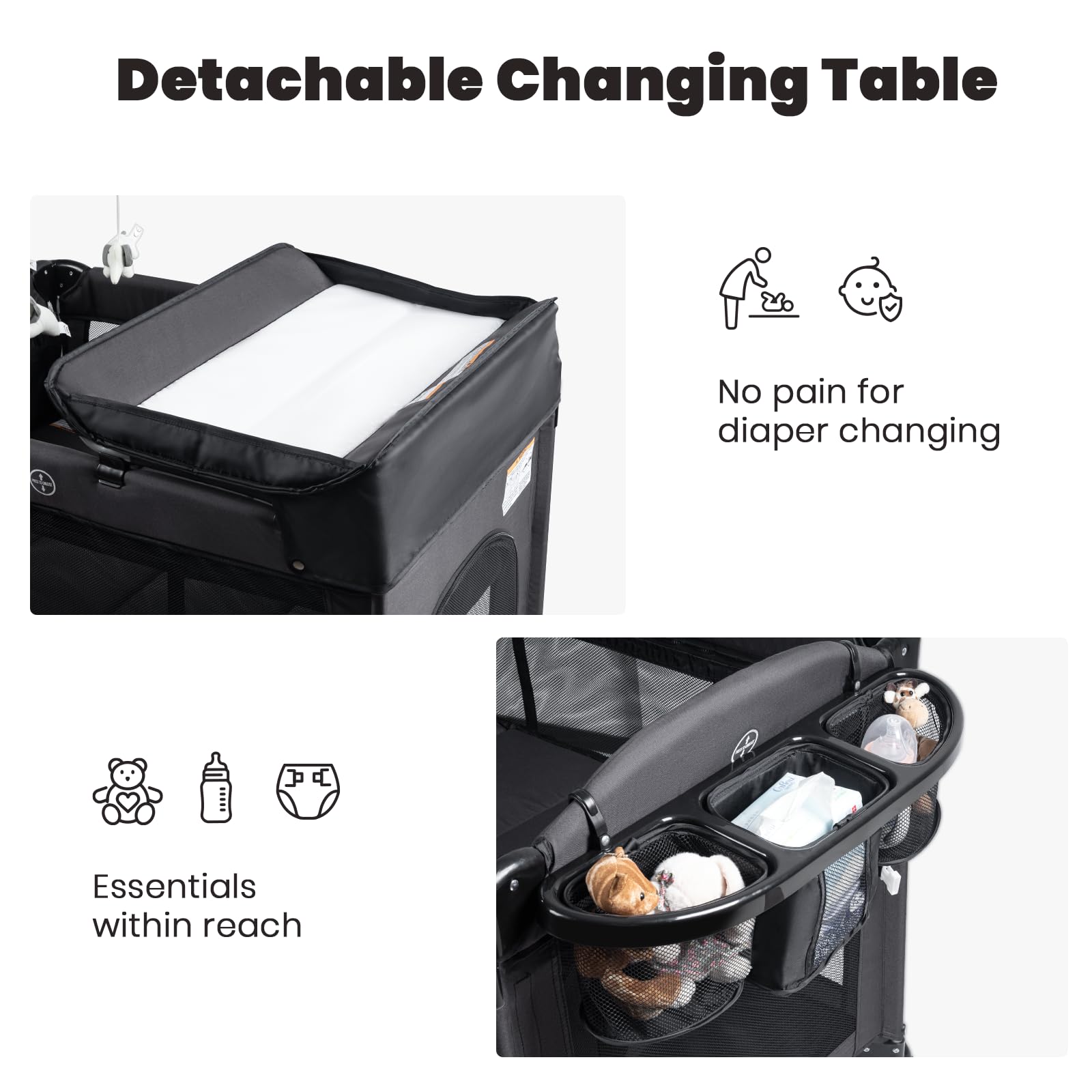 Rinnebbit travel-friendly foldable design for trips and visits.