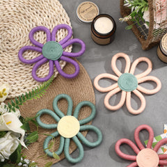 Ripeng boho daisy wall art green—nature-inspired hue enhances calm corners in bedrooms.
