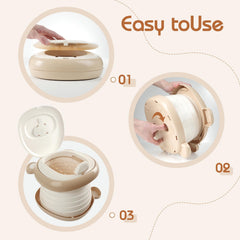 RIRC portable potty seat splash guard preventing mess during use