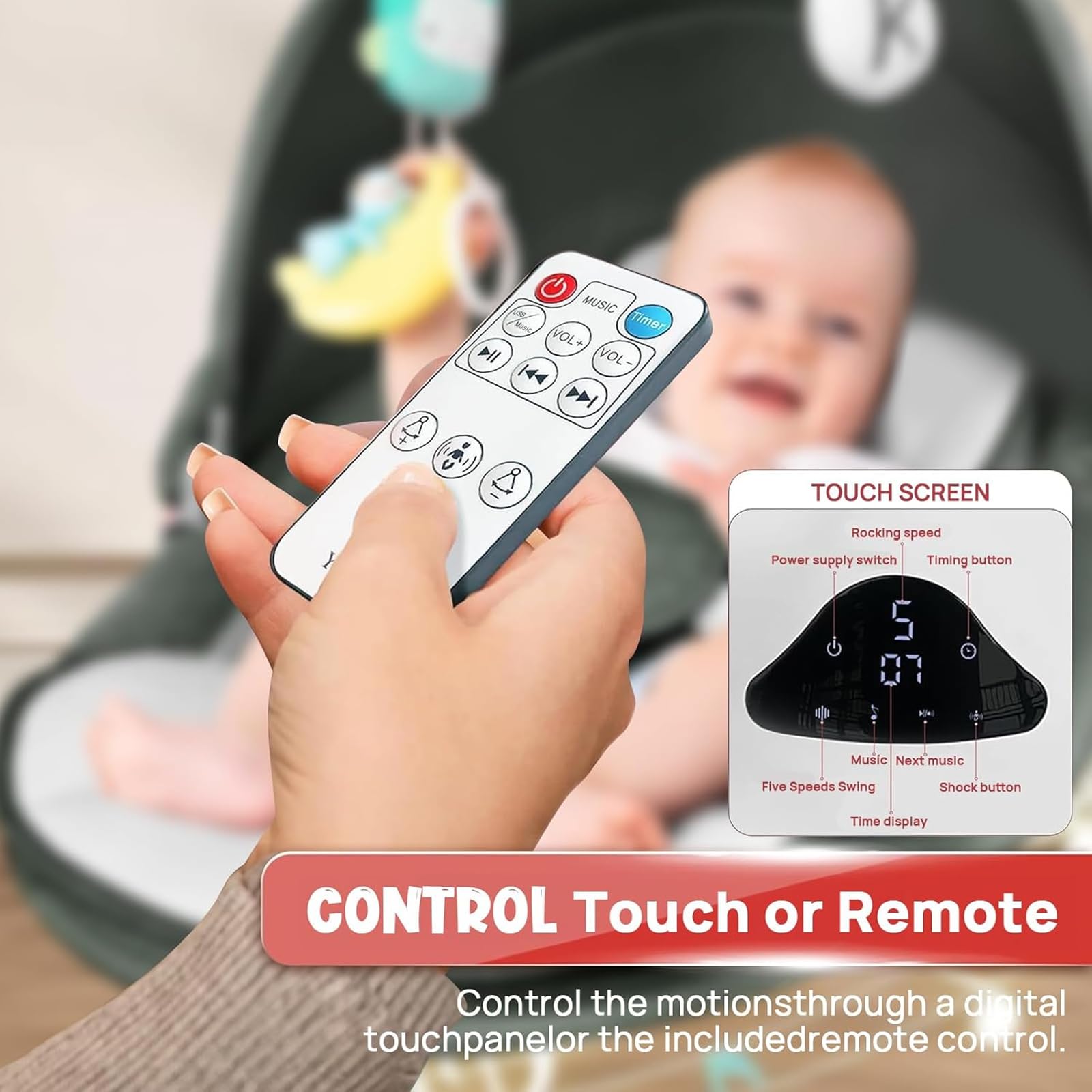 RIVIPLOU portable swing assembles quickly for storage and on-the-go use.