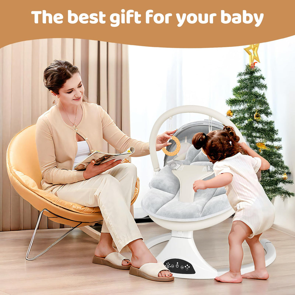RIVIPLOU 3-point harness provides secure infant support.