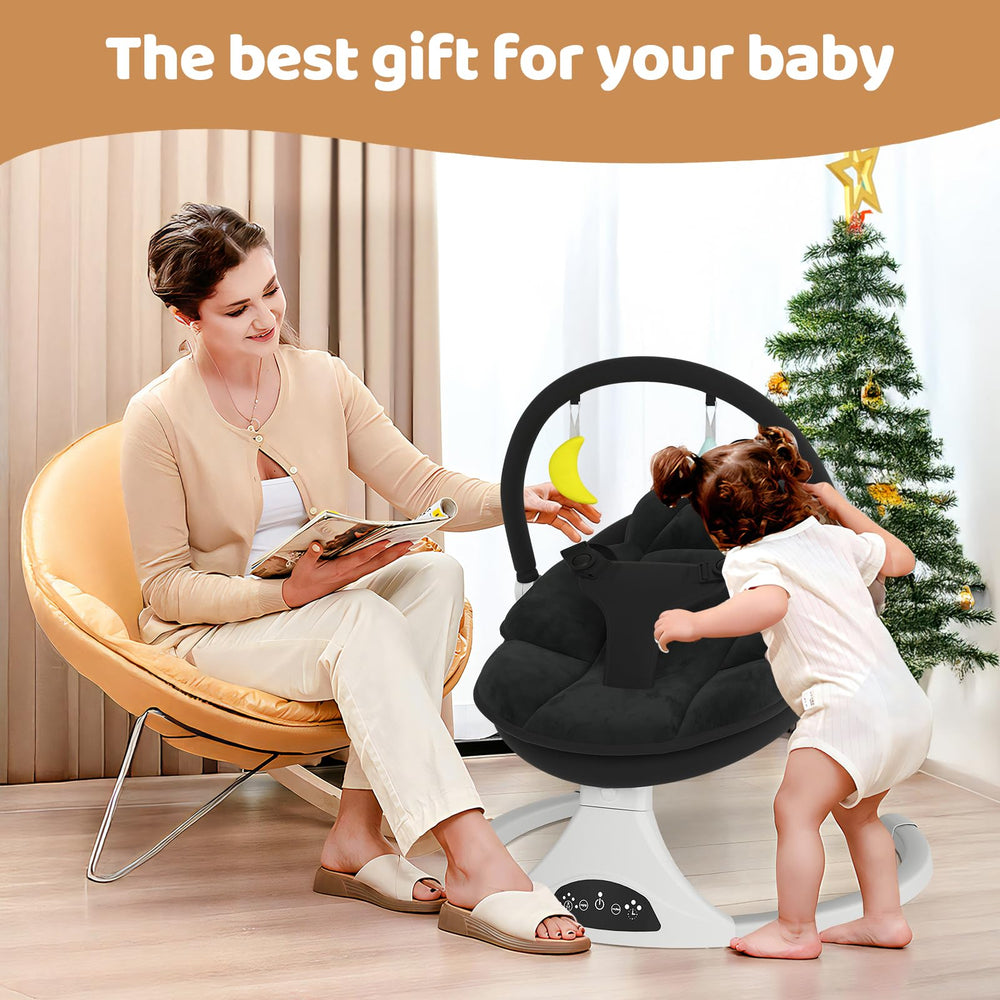 RIVIPLOU 3-point harness ensures secure seating during gentle sways