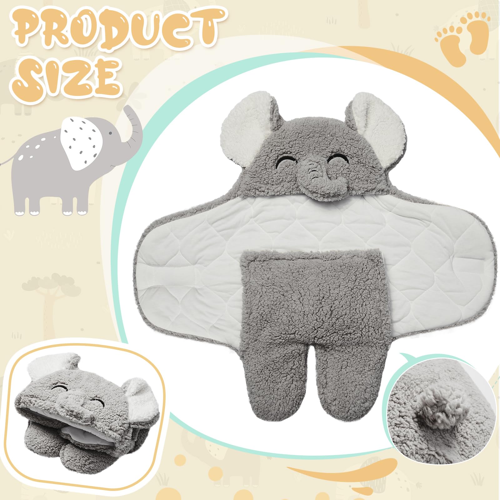 Riyiper adjustable closures swaddle grows with baby and simplifies swaddling