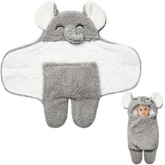 Riyiper elephant-hood-swaddle keeps baby snug for calm naps