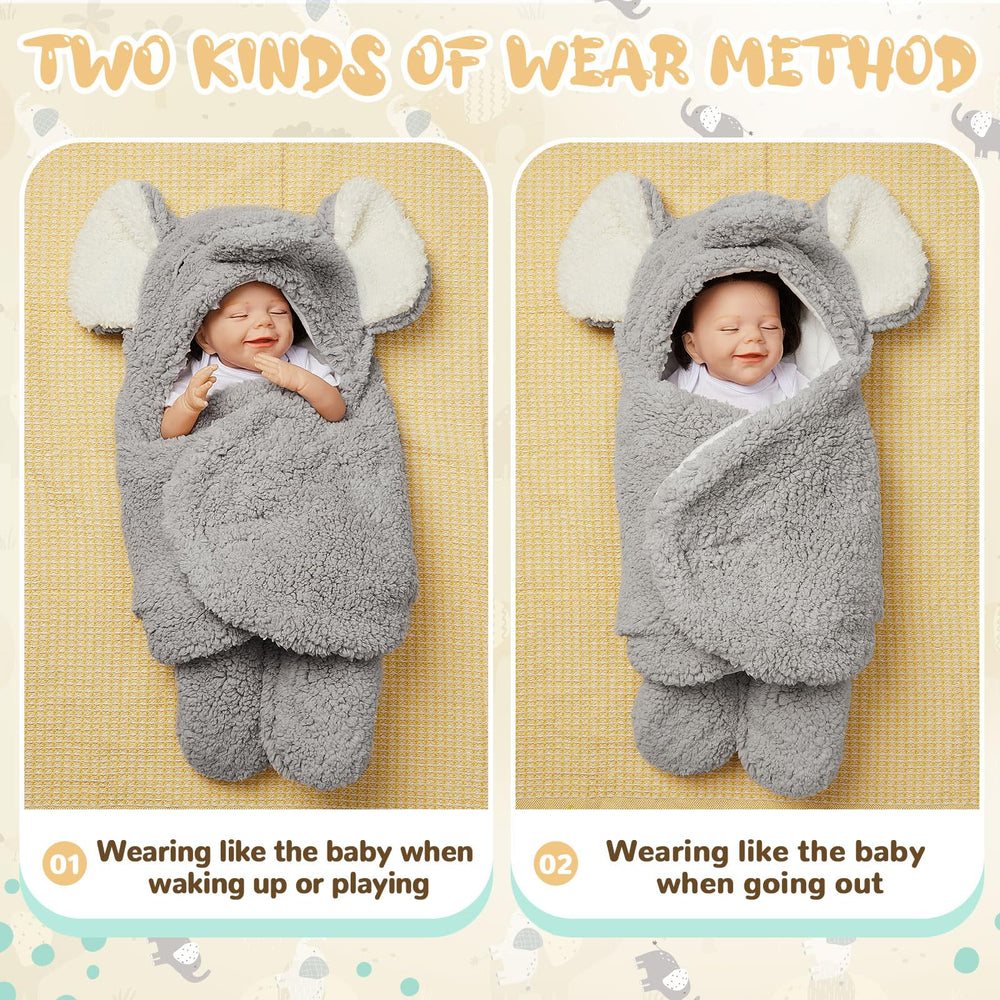 Riyiper gray baby blanket offers a stylish, gender-neutral look for outings