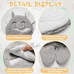 Riyiper plush-cotton-swaddle provides gentle skin comfort