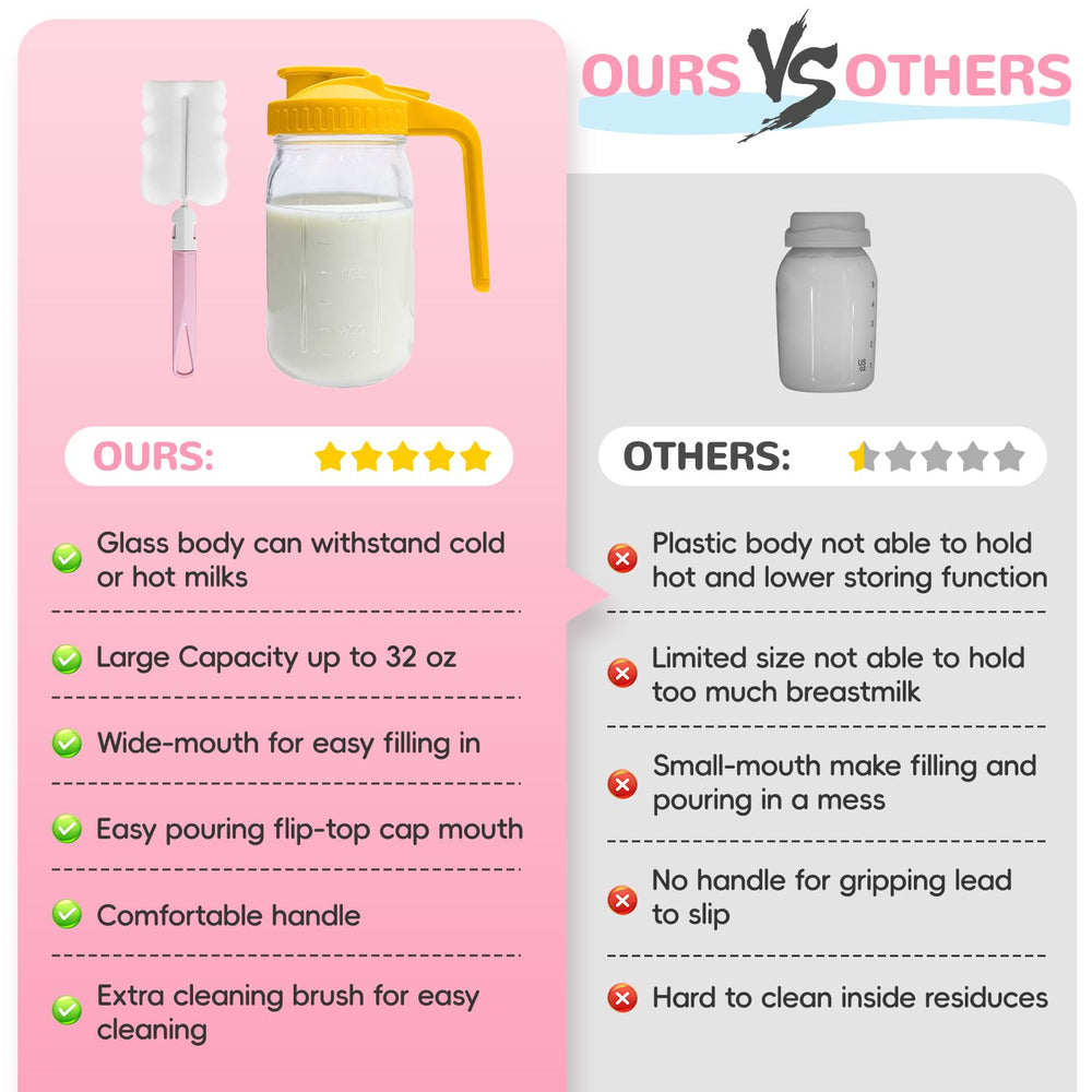 Riznpo freezer-safe glass pitcher for cold storage and durability