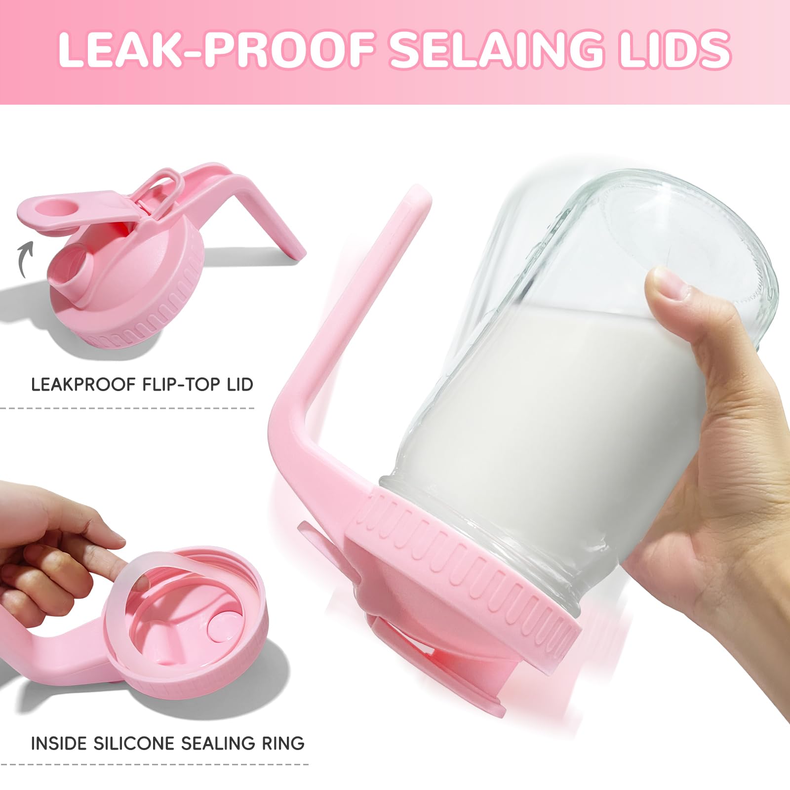 Riznpo storage jar with hanging hook for easy drying and storage.