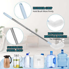 Rkddo nylon-bristles bottle cleaner for stain removal and residue