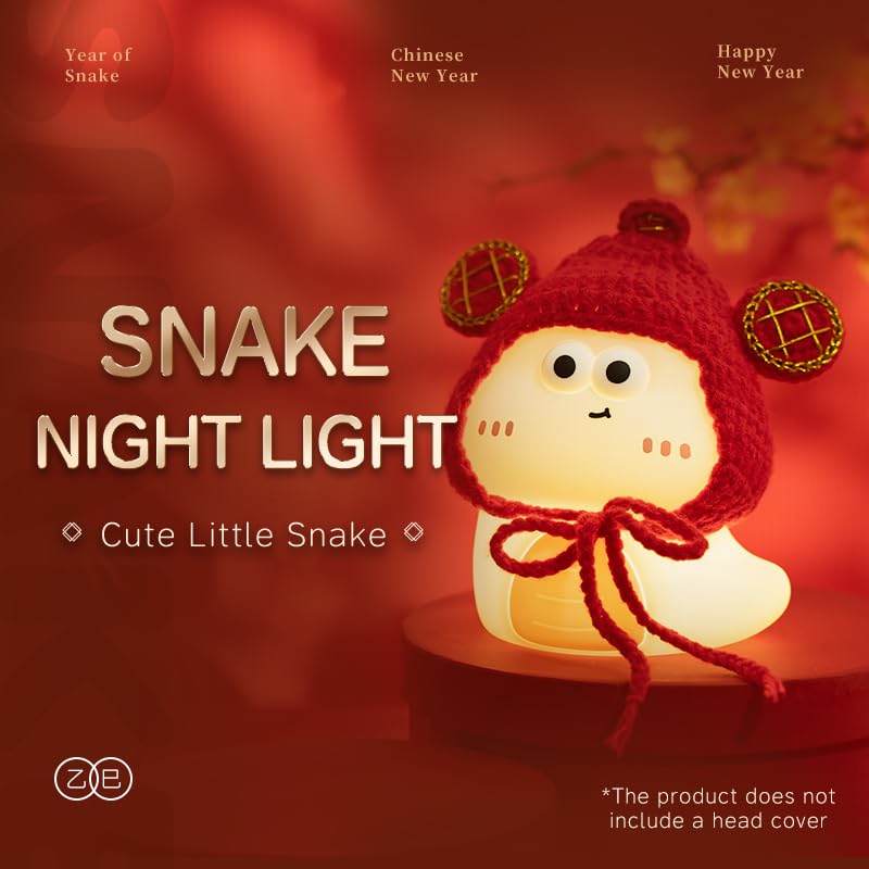 Rktnorv gift-ready night light snake enhances nursery decor and bedtime rituals