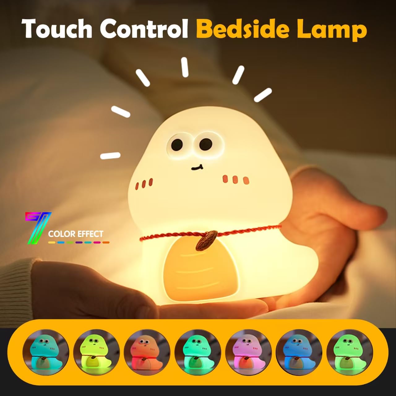 Rktnorv rechargeable night light Type-C port for convenient charging