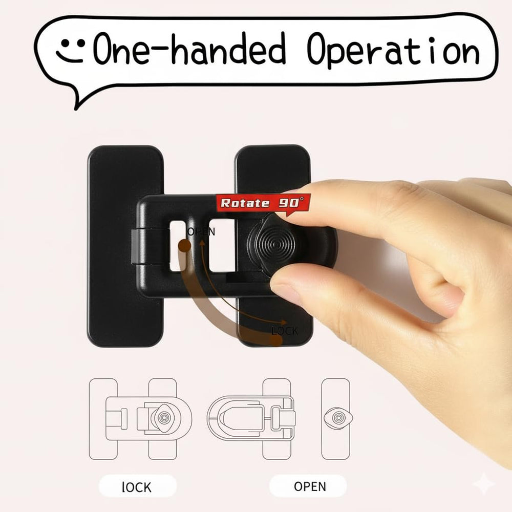 ROAESTKE freezer lock keeping contents away from curious little hands