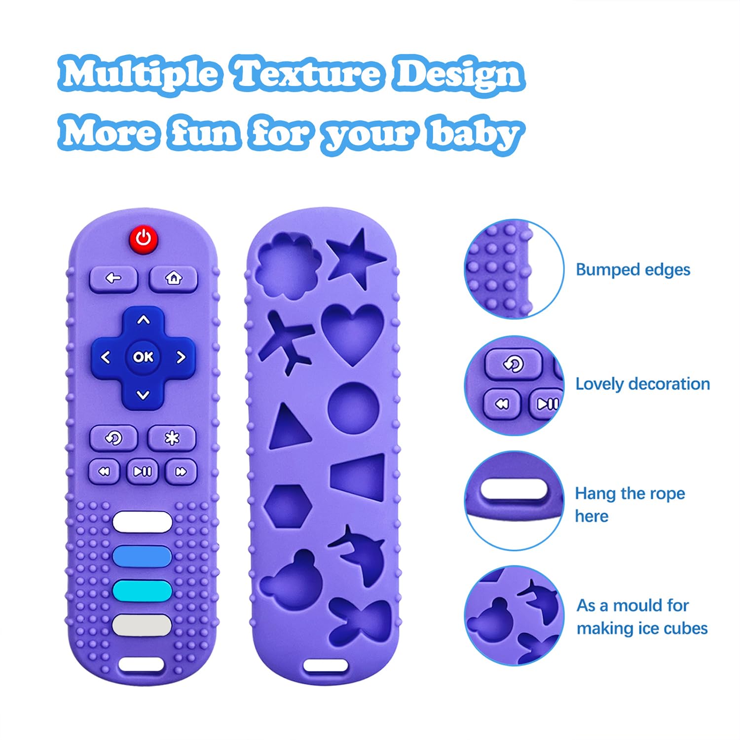 ROBBEAR sensory teether boosts tactile exploration during playtime.
