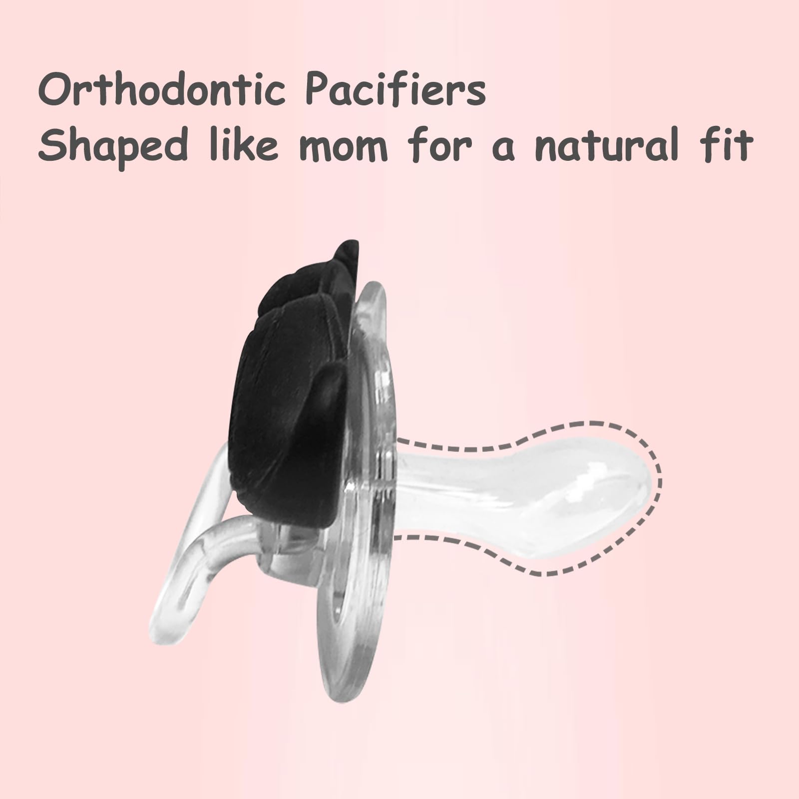 ROBBEAR BPA-free silicone pacifier uses safe materials