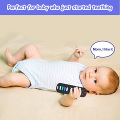 ROBBEAR bright colors and shapes promote visual interest during teething play.