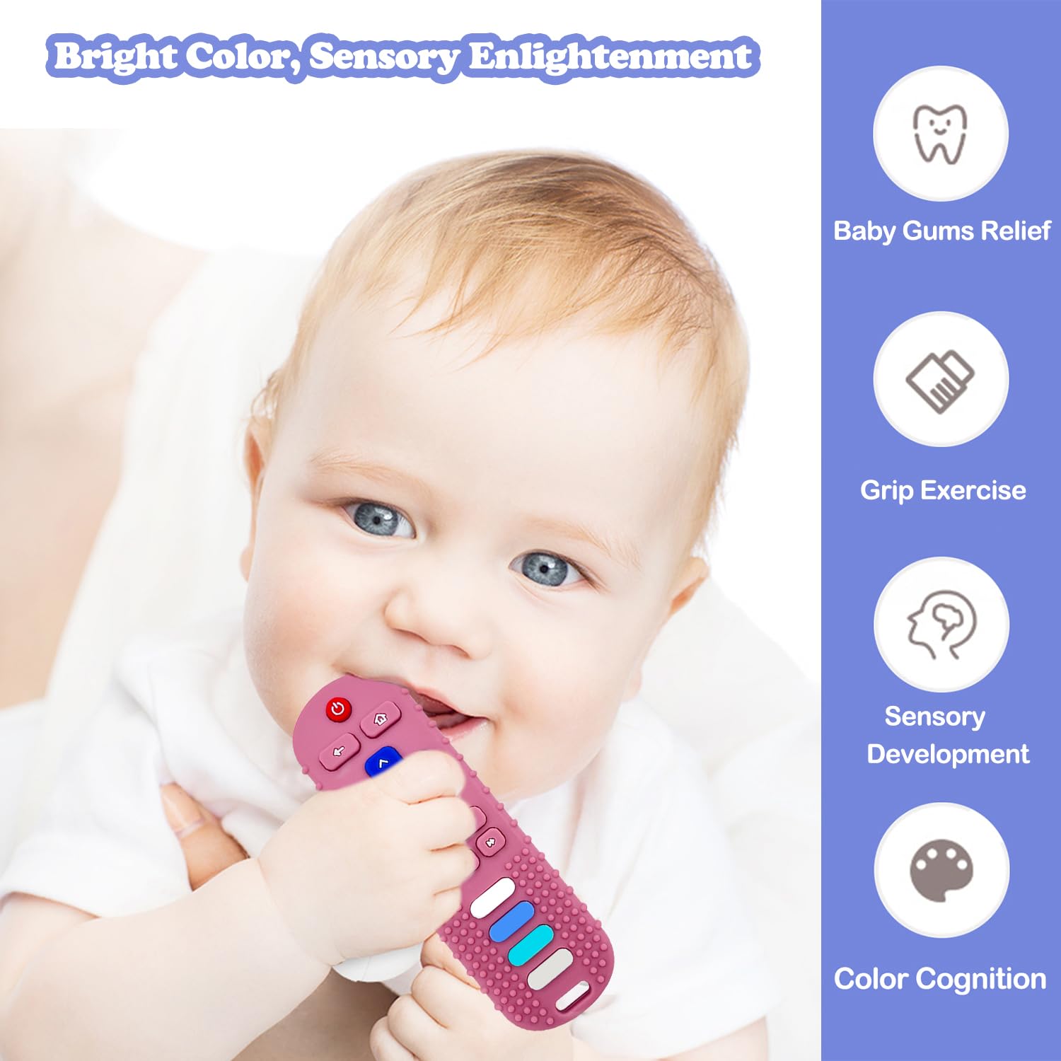 ROBBEAR small, holdable teether designed for easy grip and on-the-go use.