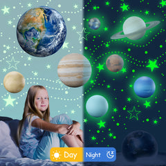 Robmoda earth wall sticker 9.45in adds a focal point to nurseries