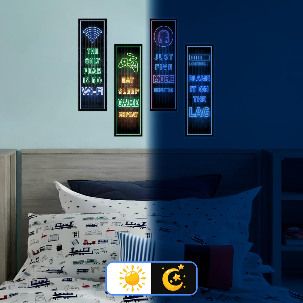 Robmoda Eat Sleep Game application view demonstrates easy peel-and-stick on smooth surfaces