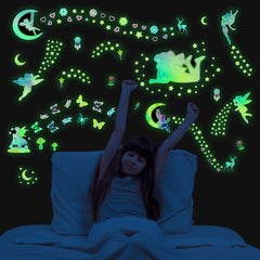 Robmoda glow butterfly sticker sheets add whimsy to walls for joyful play spaces