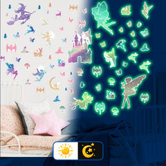 Robmoda witch sticker on ceiling adds playful magical vibes.