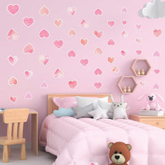 Robmoda glow-in-the-dark hearts provide gentle illumination for bedtime routines.