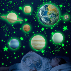 Robmoda glow stars ceiling stickers create a magical night sky for a kid's room