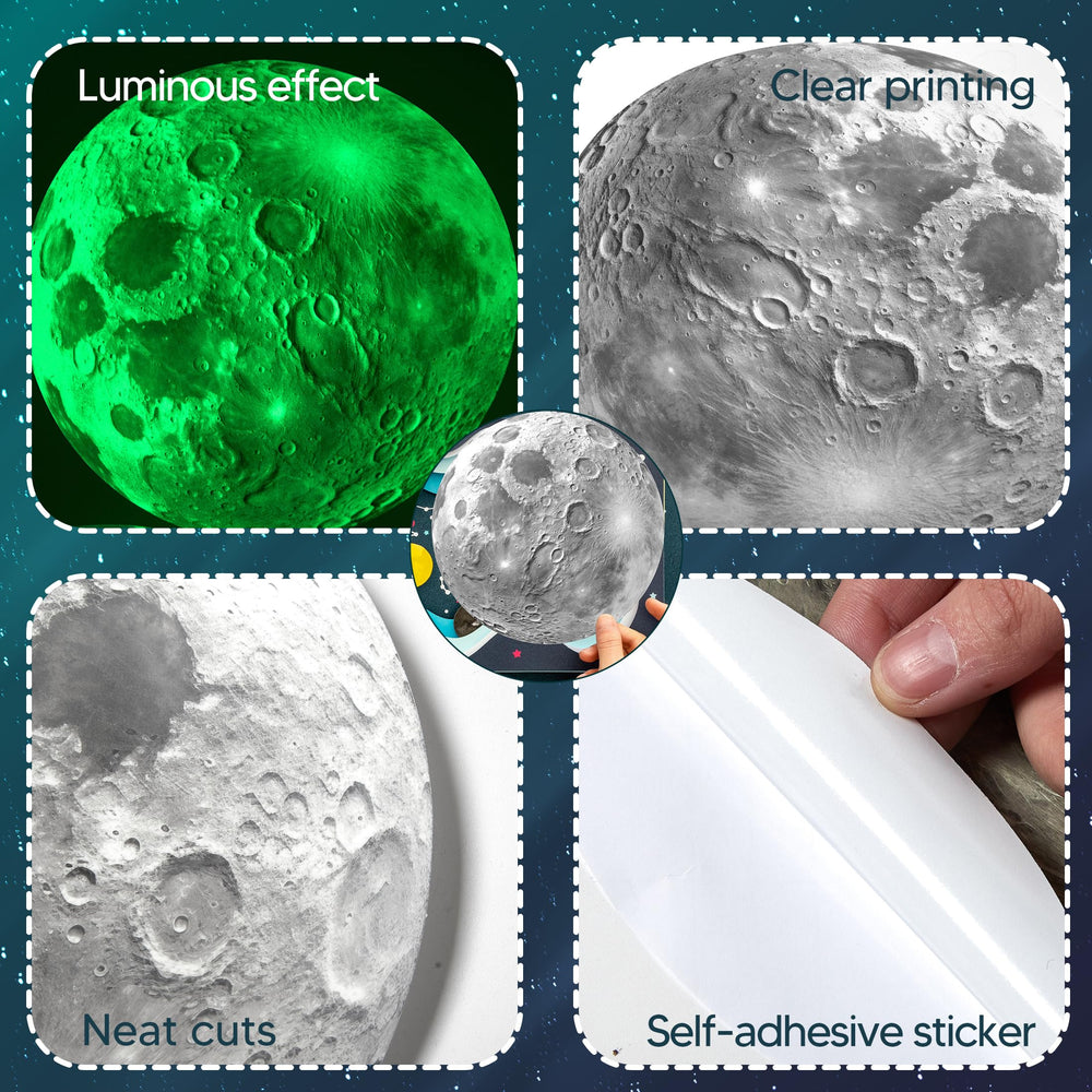 Robmoda green glow planet decor enhances bedtime routine