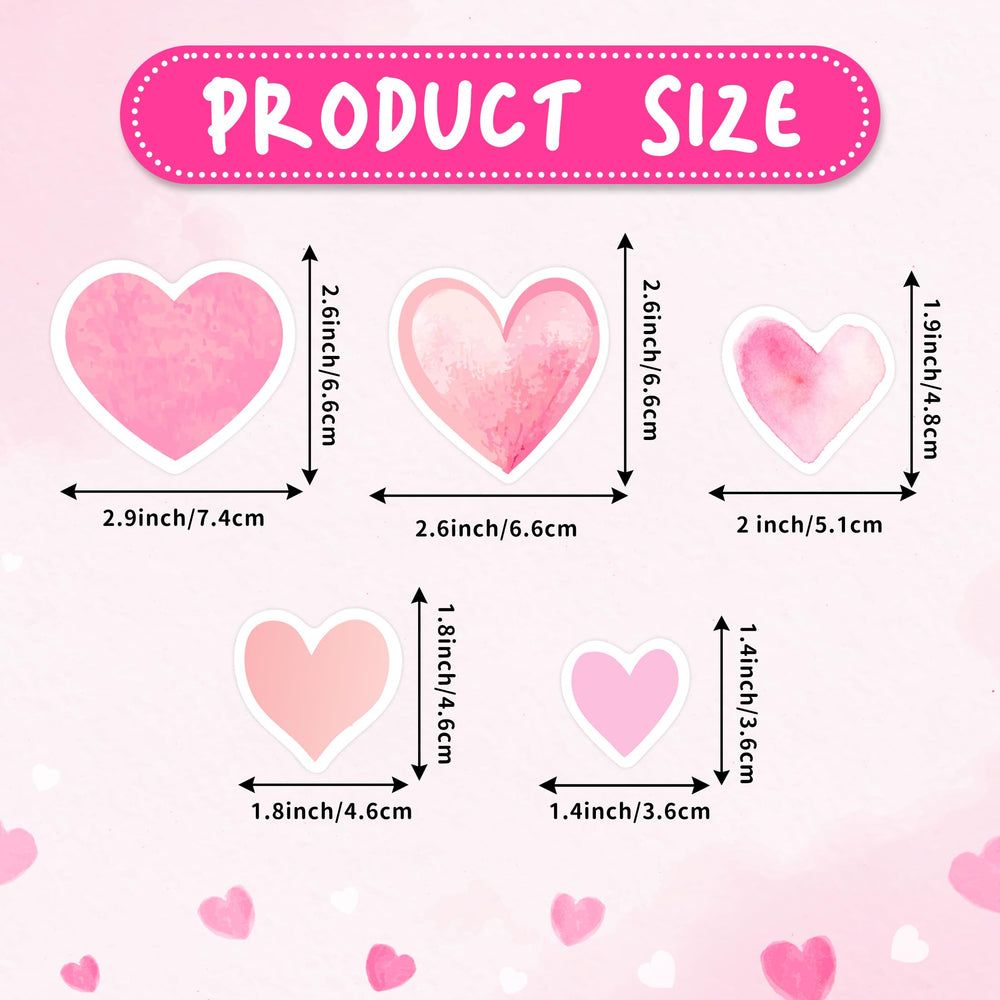 Robmoda pink heart decals offer a thoughtful gift idea for celebrations.