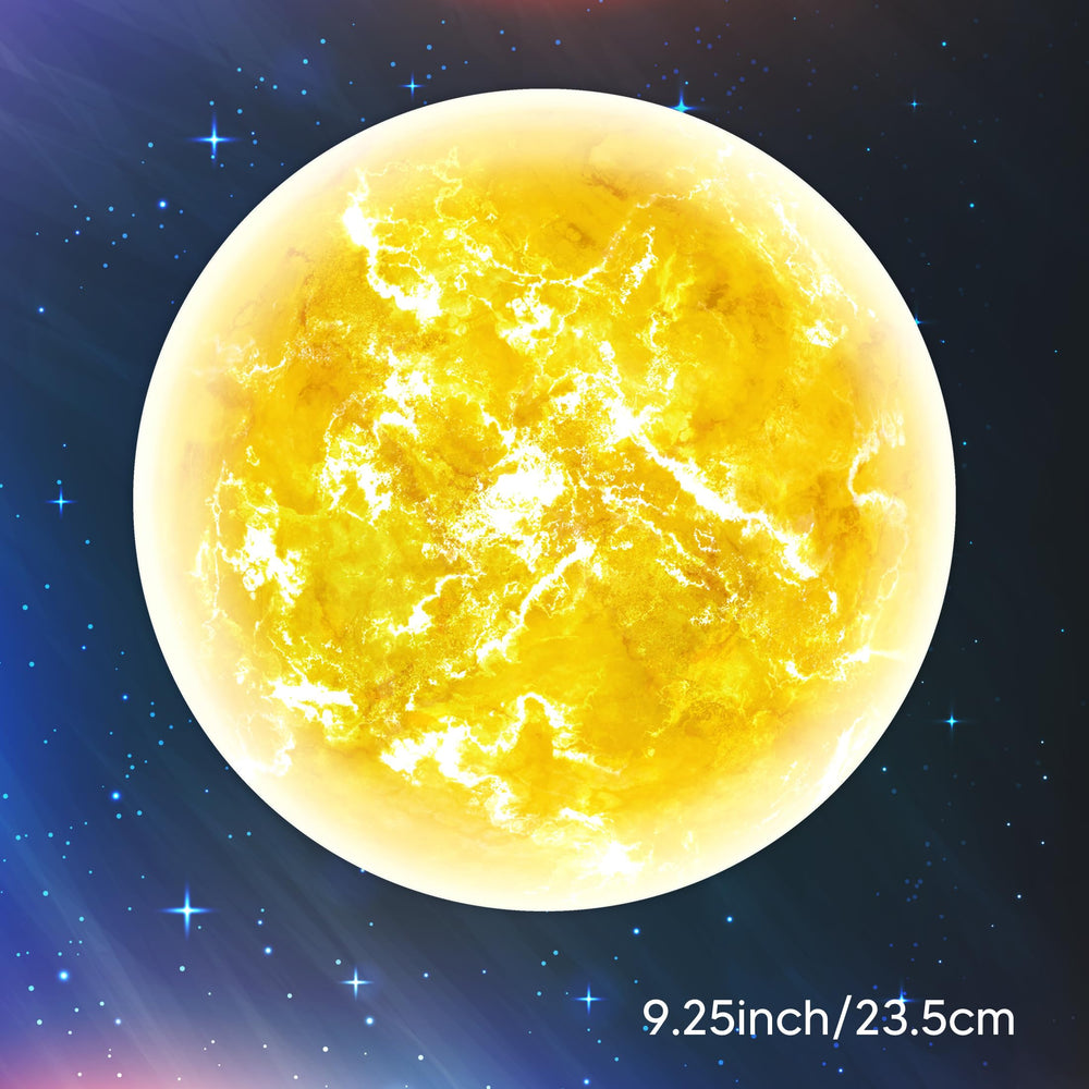 Robmoda glow-in-the-dark sun sticker 23.5 cm glow-ready wall decor