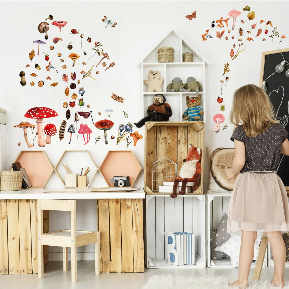 Robmoda nursery wall stickers provide easy peel-and-stick decoration for quick room updates