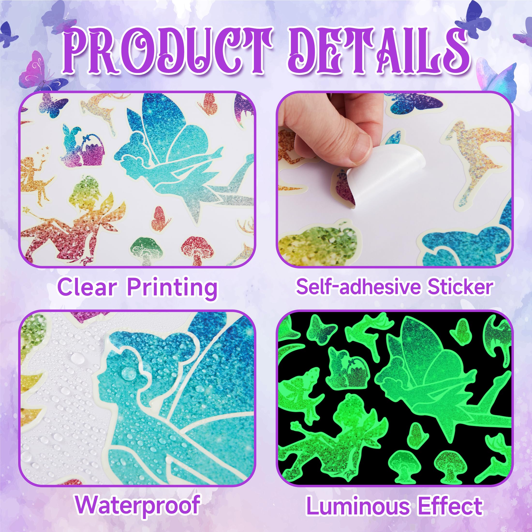 Robmoda glow-in-the-dark decal layout in packaging view.