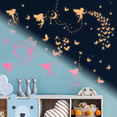 Robmoda peel-and-stick butterfly decoration for kids room, easy to reposition.