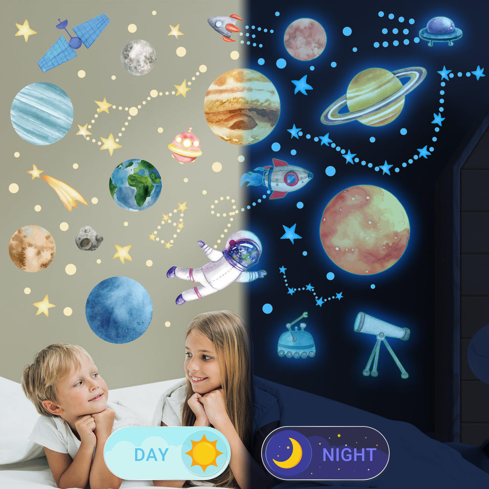 Robmoda planets wall stickers create a mini solar system for learning