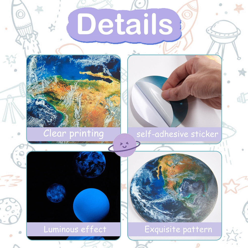 Robmoda self adhesive stickers stick easily to walls and ceilings