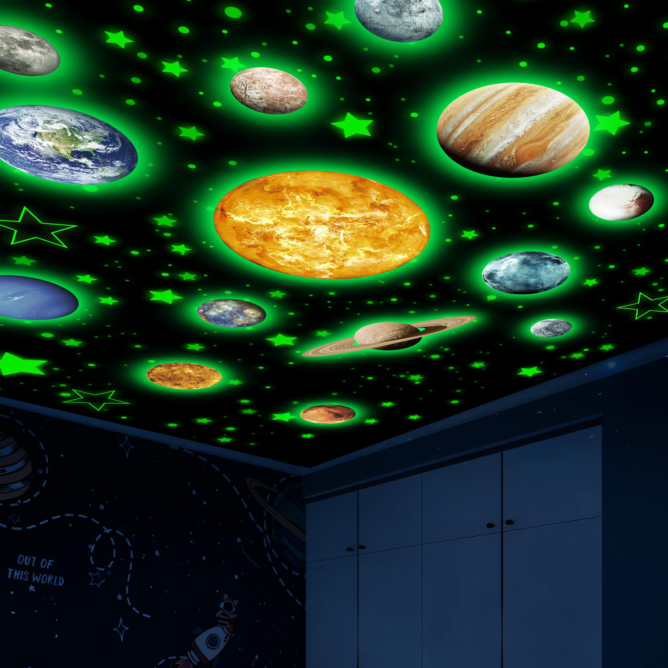 Robmoda stars glow dots detail highlights luminous night sky for bedtime ambiance