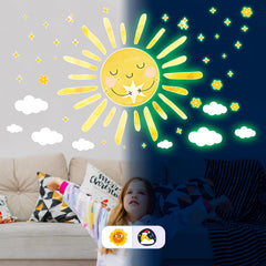 Robmoda stars wall decal adds twinkling accents for imaginative play.