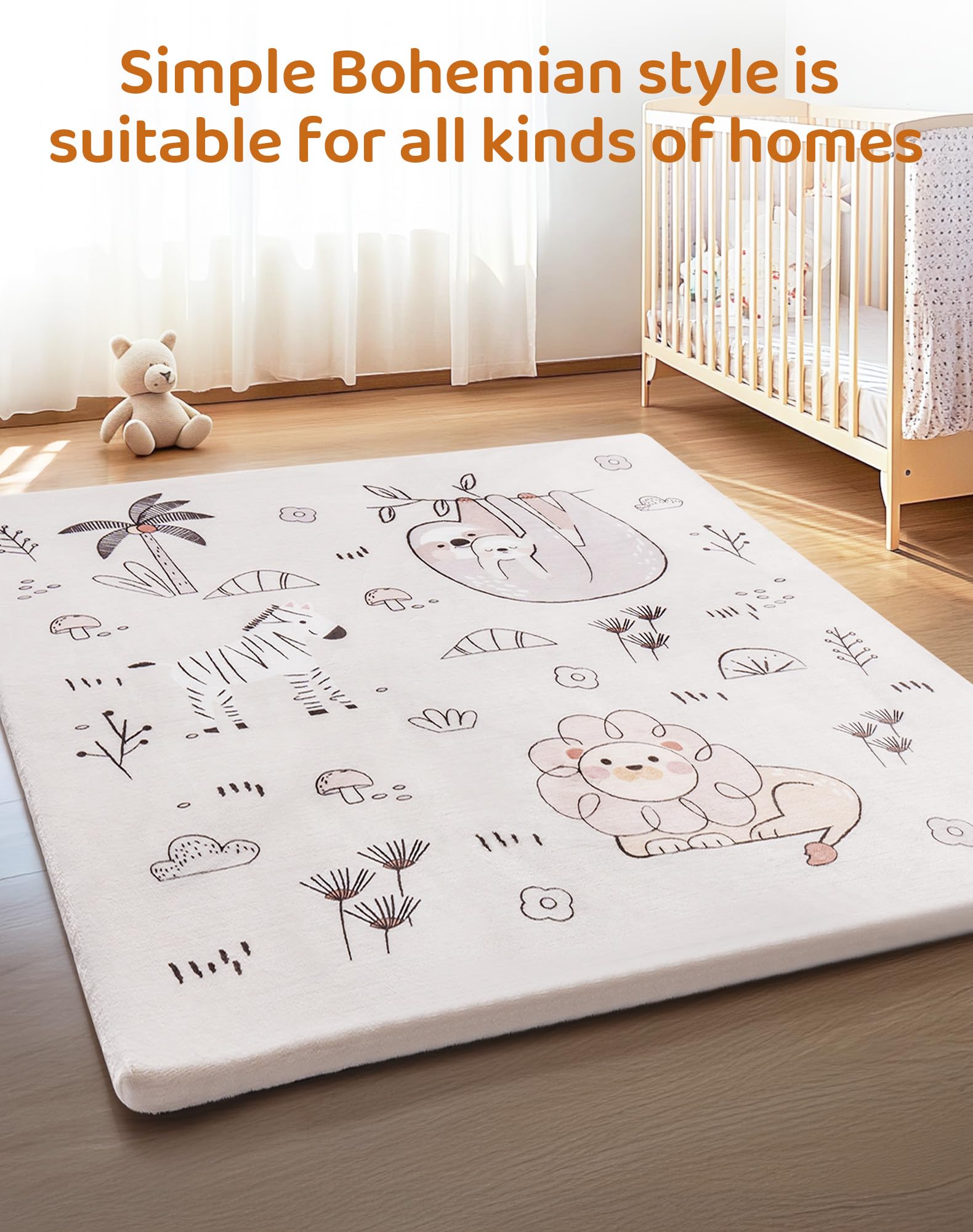 ROBUD 50x50in size emphasizes roomy play and floor space