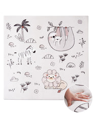 ROBUD baby play mat foam closeup highlights thick, soft cushioning for comfy tummy time