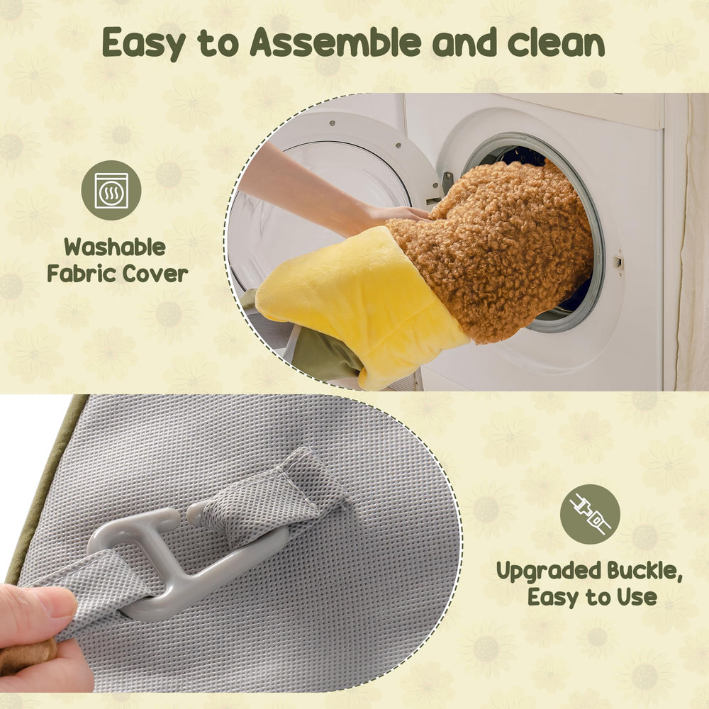 ROBUD Sunflower Play Mat crinkle flowers provide tactile variety and curiosity