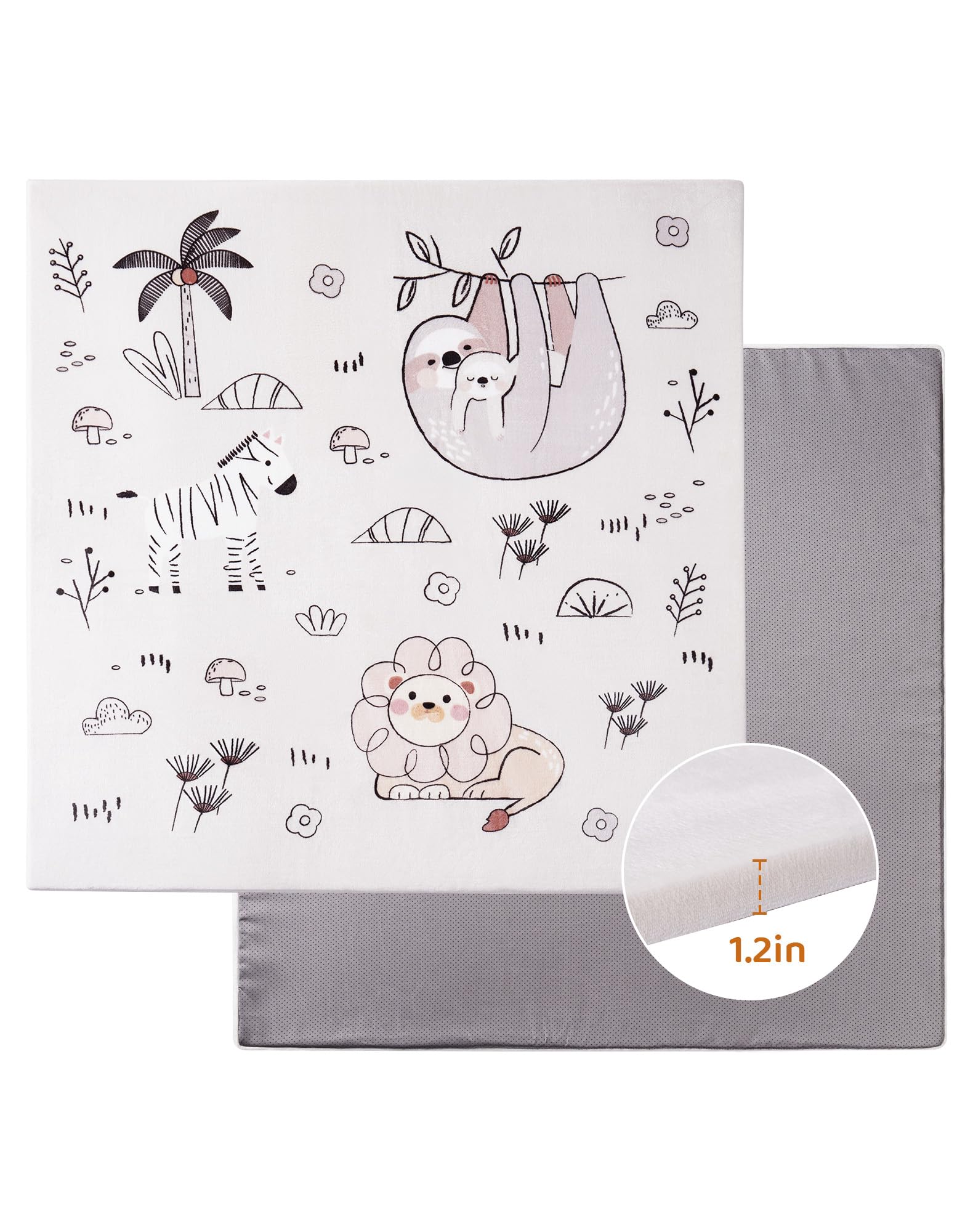 ROBUD zoo-theme design captivates baby with cute visuals during playtime