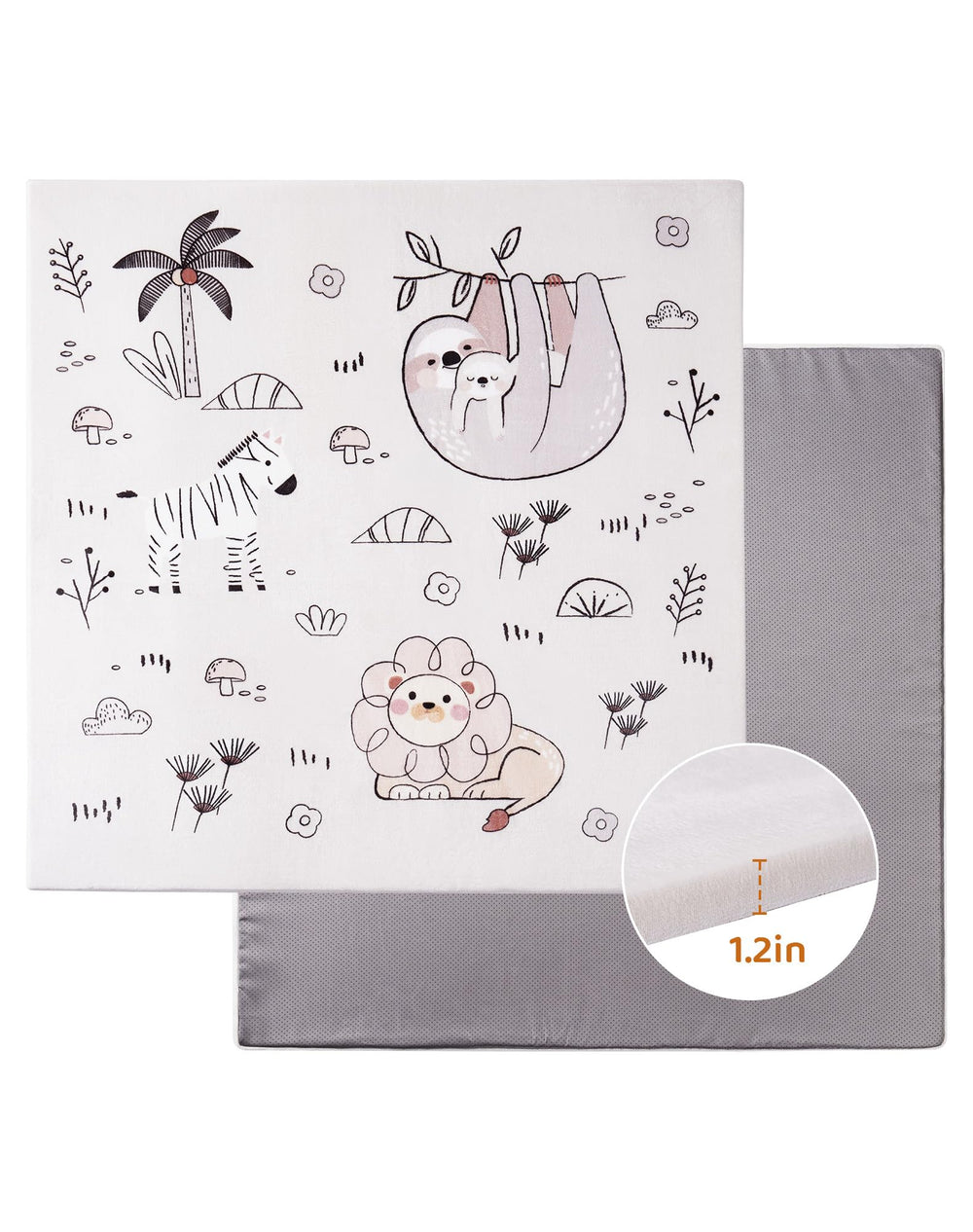 ROBUD zoo-theme design captivates baby with cute visuals during playtime