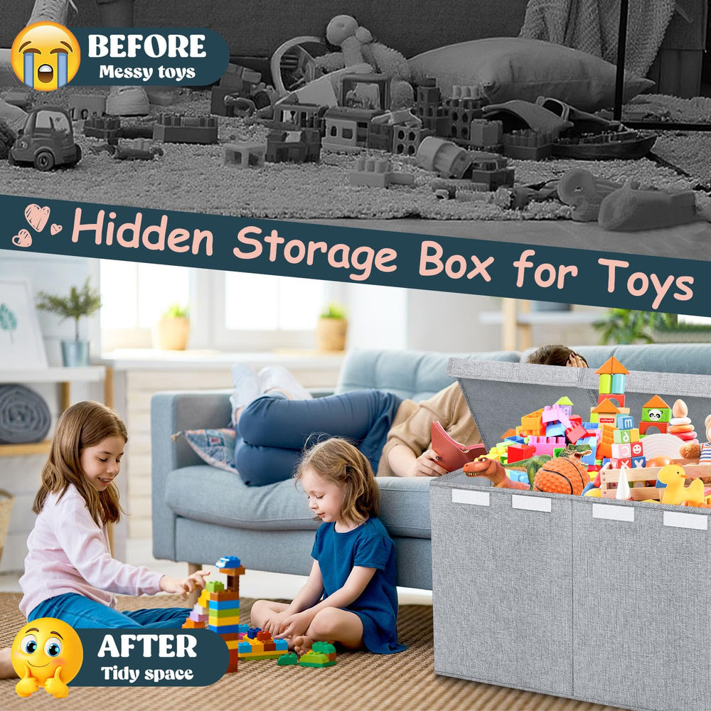 Rocamdo room scene of the toy box fitting living room or nursery