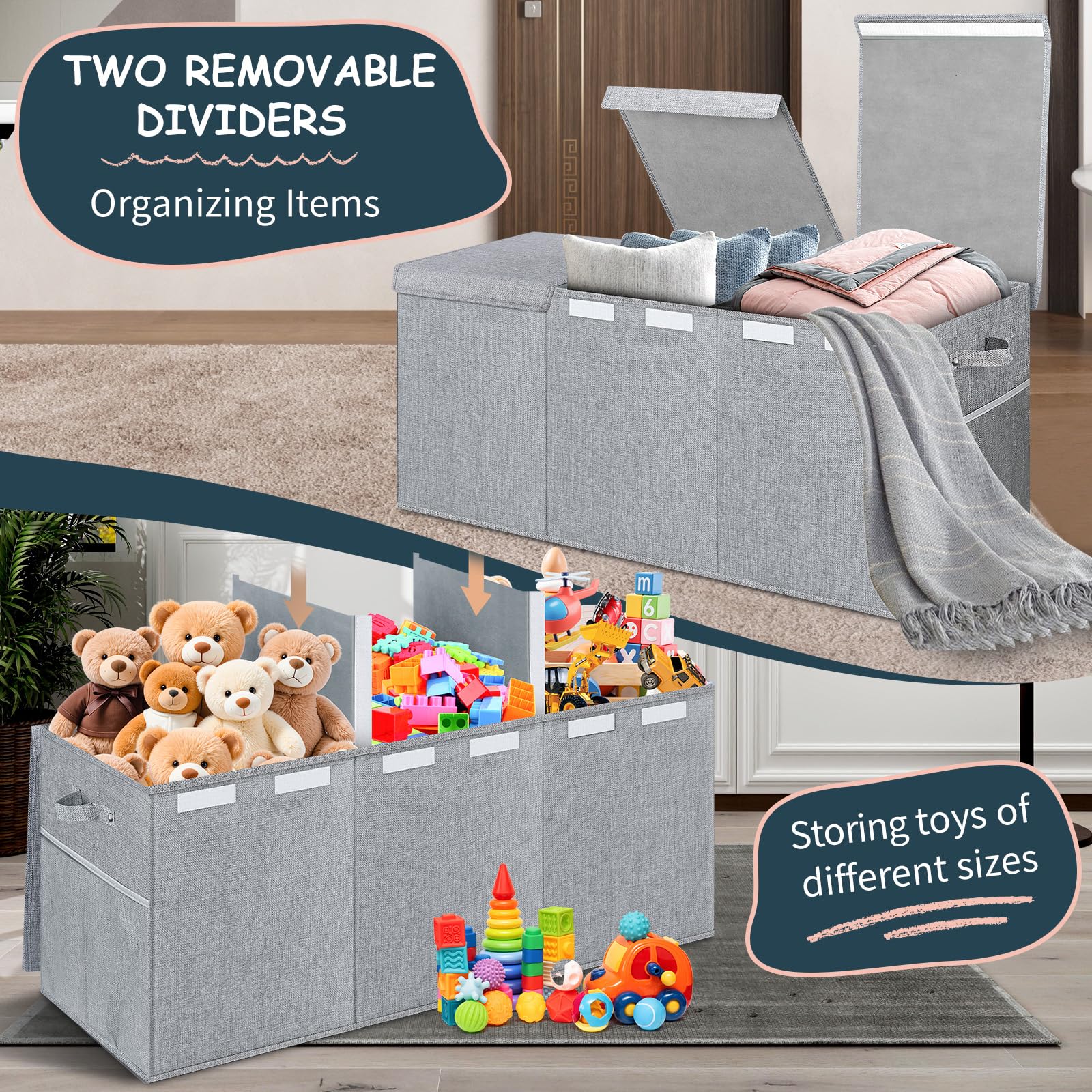 Rocamdo sturdy base panel providing stable toy storage support