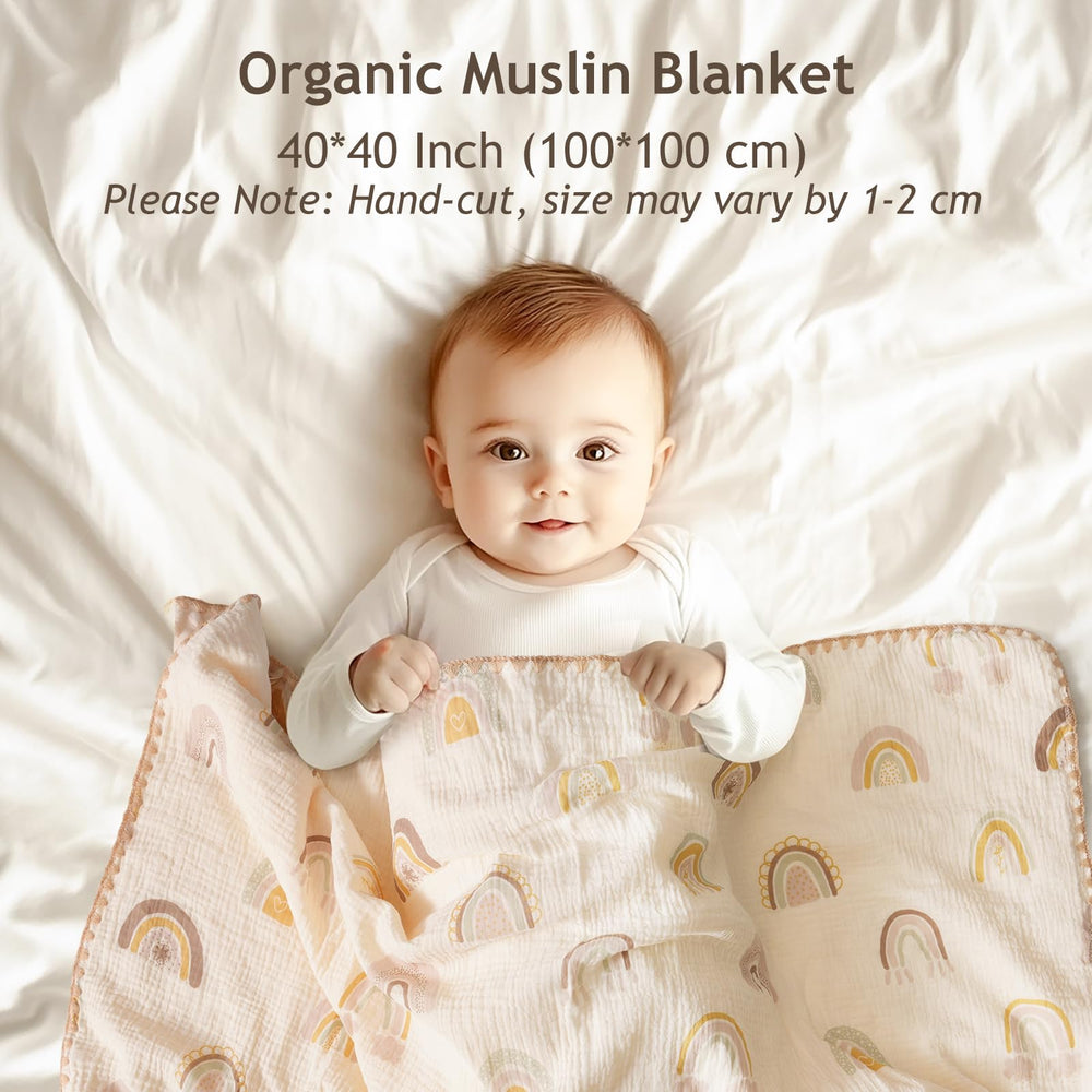 ROCCED 40x40 size blanket ideal for swaddling and multi-use comfort
