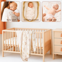 ROCCED blanket in-use as swaddle or nursing cover