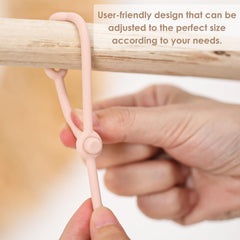 ROCCED High-chair Toy Strap Attachment provides quick, adjustable secure fit.