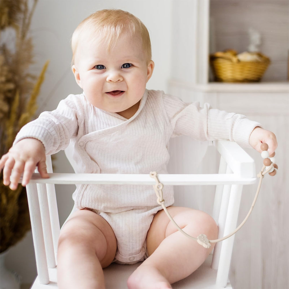 ROCCED Toy Straps are dishwasher-safe for easy cleaning.