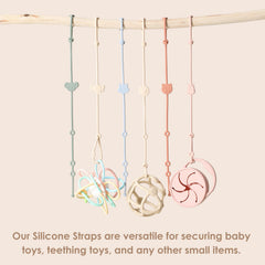ROCCED Toy Straps built from food-grade silicone for safe, durable daily use.