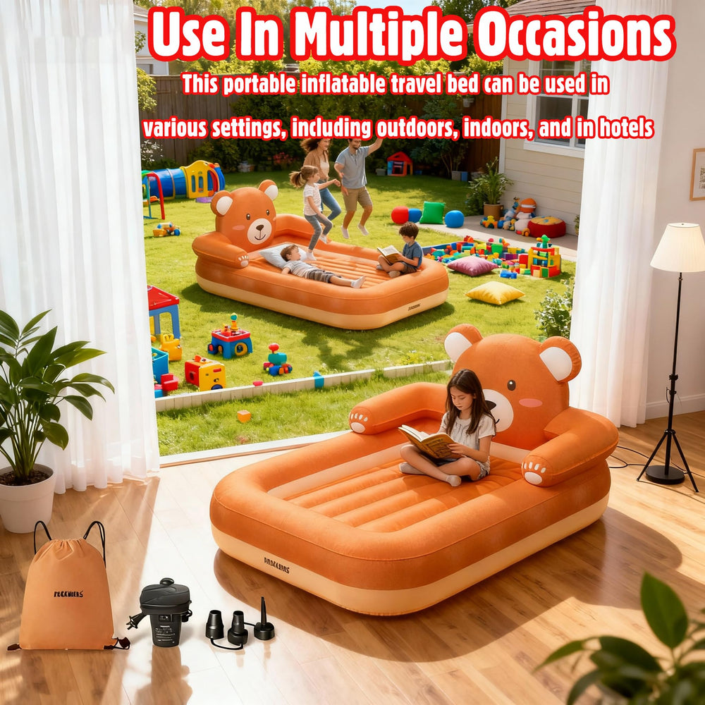 RockBIRDS hotel-hygiene-solution inflatable option offers a familiar sleep surface away from cribs.