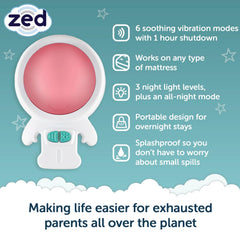 Rockit Zed demonstrates compatibility with Moses baskets, cots, and beds.